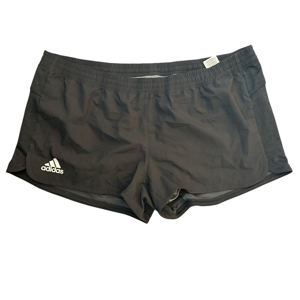 Adidas Women's Charcoal Black Athletic Shorts Workout Running - Size 2XL